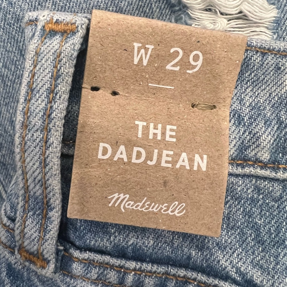 Madewell Dad Jeans - size 29. Sizing on this style runs big. New with tags. - Picture 6 of 9